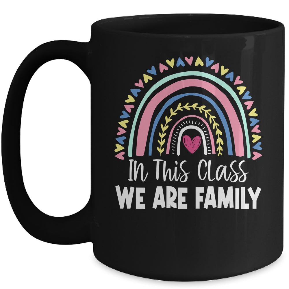 In This Class We Are Family Student Teacher Back To School Mug | siriusteestore