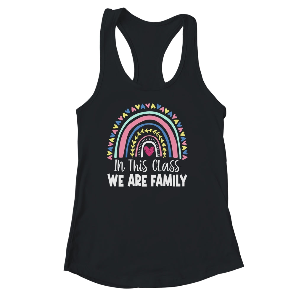 In This Class We Are Family Student Teacher Back To School Shirt & Tank Top | siriusteestore