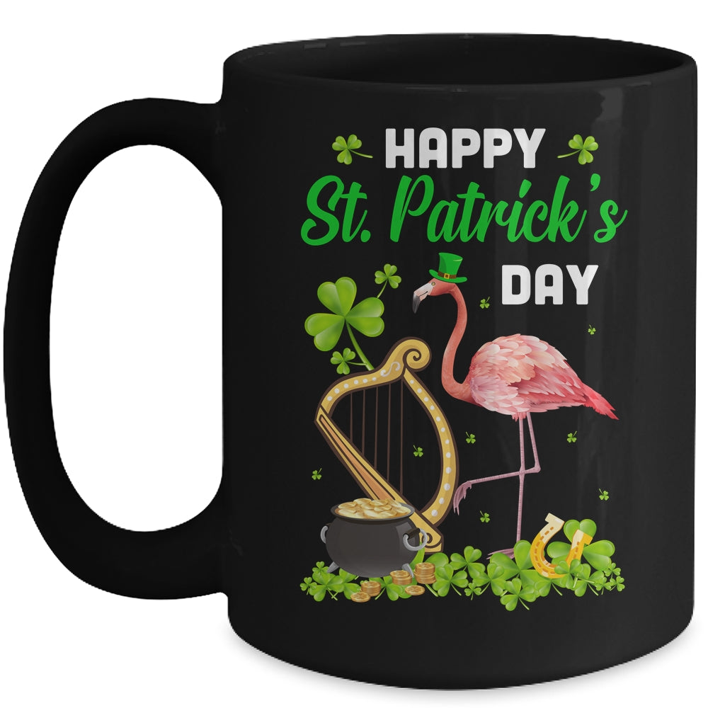 Irish Flamingo Green Saint Patrick Day Lucky St Pattys Mug | siriusteestore