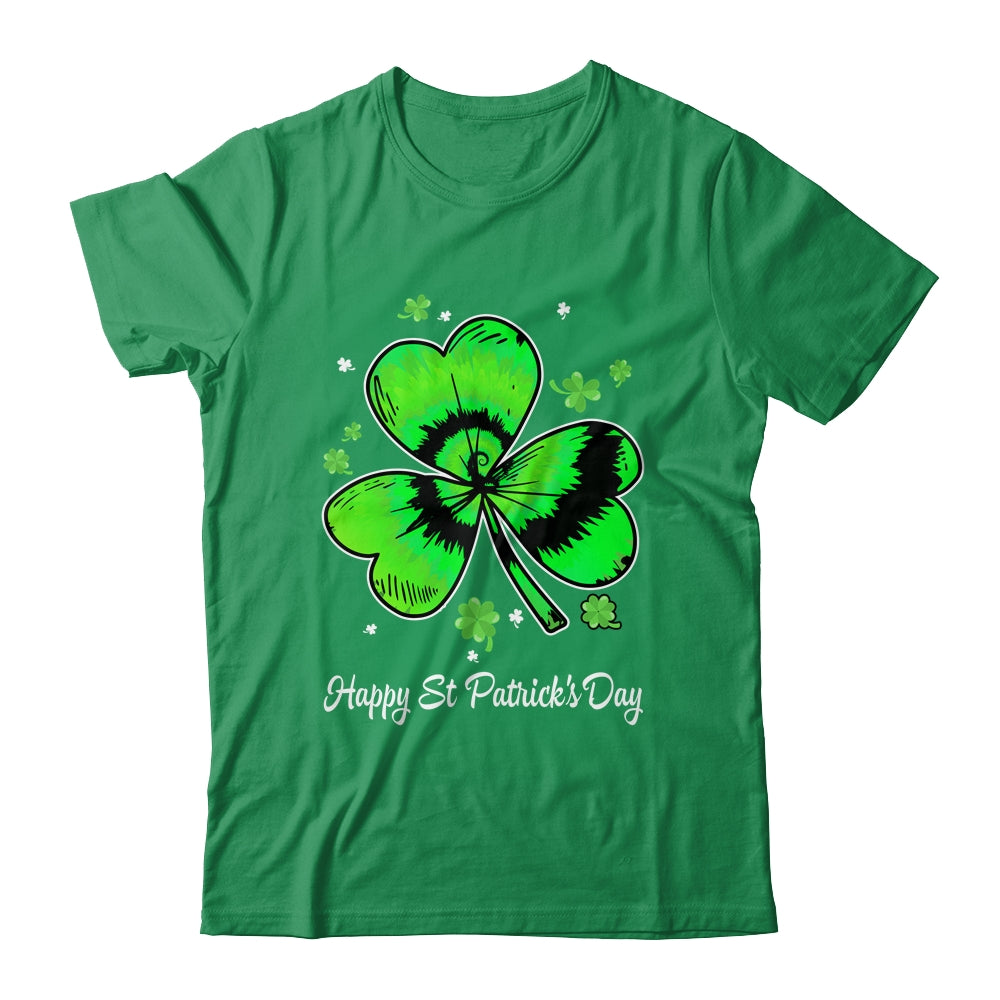 Irish Shamrock Tie Dye Happy St Patrick's Day Boy Girl Women Shirt & Hoodie | siriusteestore