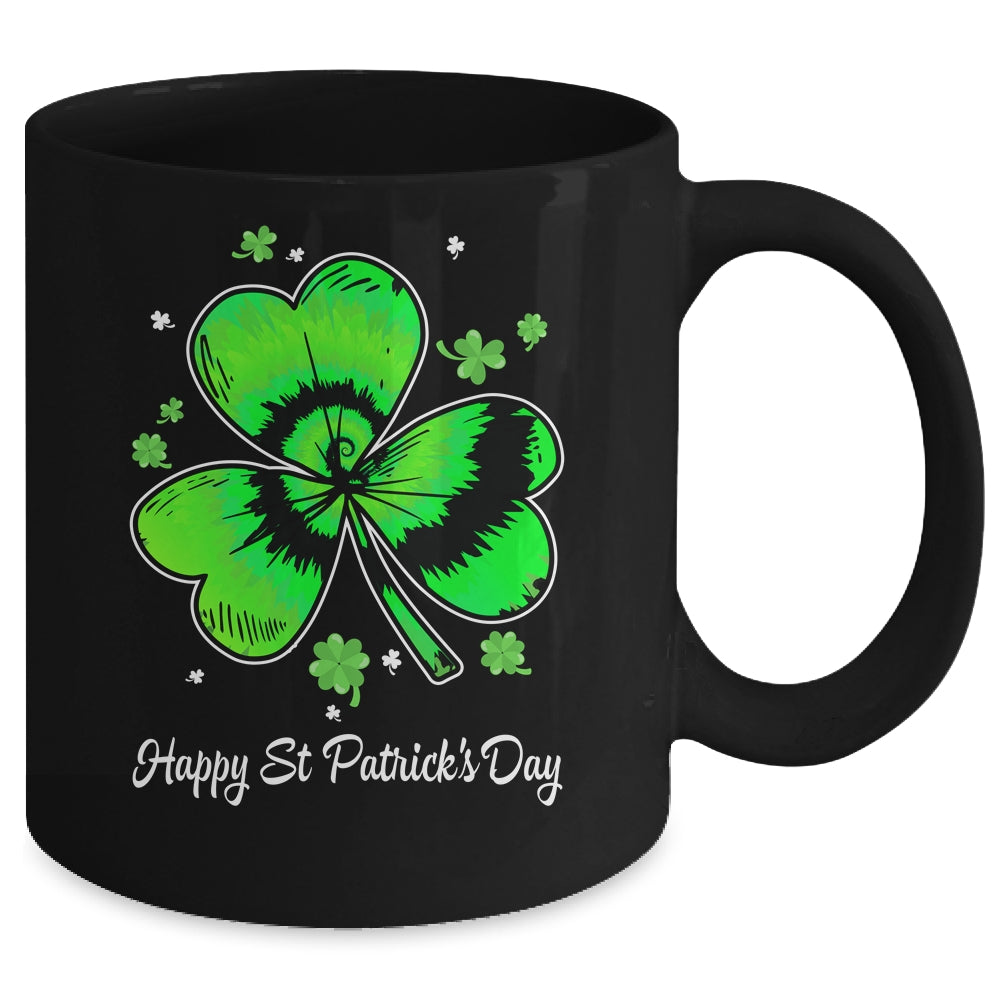 Irish Shamrock Tie Dye Happy St Patrick's Day Boy Girl Women Mug | siriusteestore
