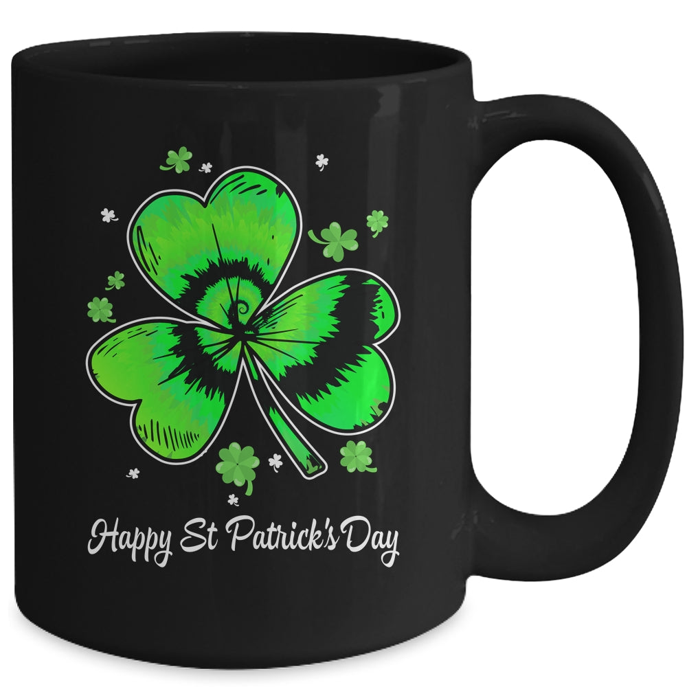Irish Shamrock Tie Dye Happy St Patrick's Day Boy Girl Women Mug | siriusteestore