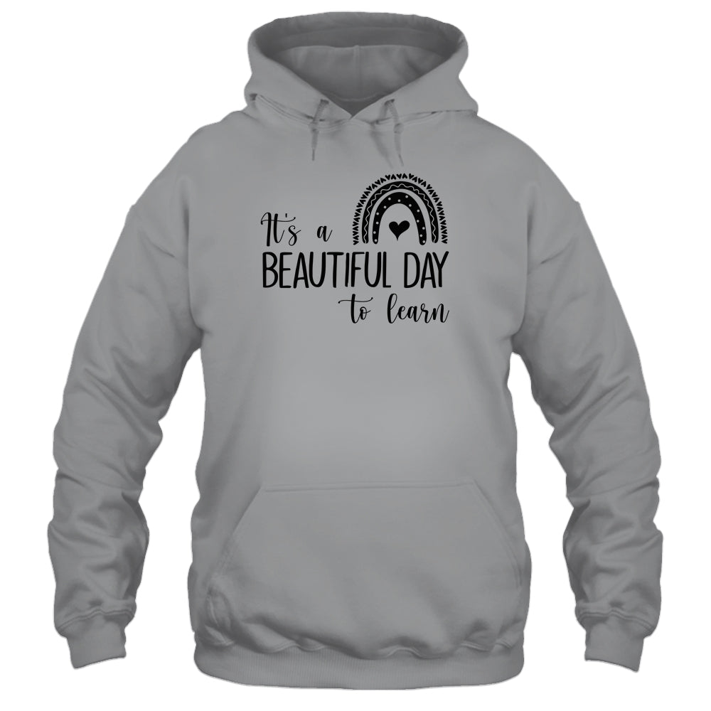 It's A Beautiful Day To Learn Rainbow Heart Shirt & Tank Top | siriusteestore
