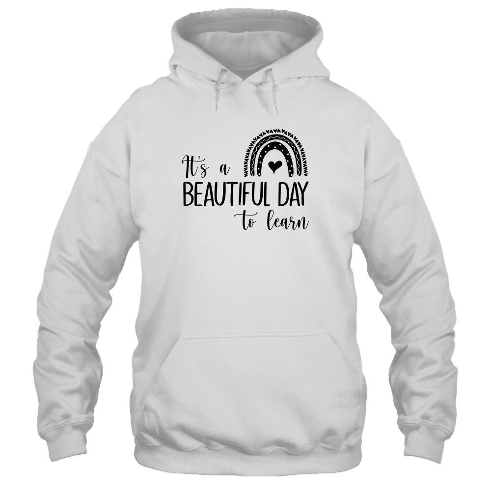 It's A Beautiful Day To Learn Rainbow Heart Shirt & Tank Top | siriusteestore