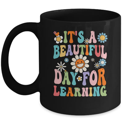 It's Beautiful Day For Learning Retro Teacher Back To School Mug | siriusteestore