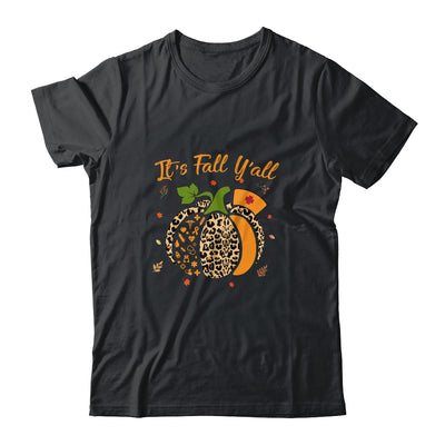 It's Fall Y'all Pumpkin Leopard Nurse Halloween Gift Shirt & Sweatshirt | siriusteestore