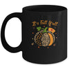 It's Fall Y'all Pumpkin Leopard Nurse Halloween Gift Mug | siriusteestore