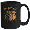 It's Fall Y'all Pumpkin Leopard Nurse Halloween Gift Mug | siriusteestore