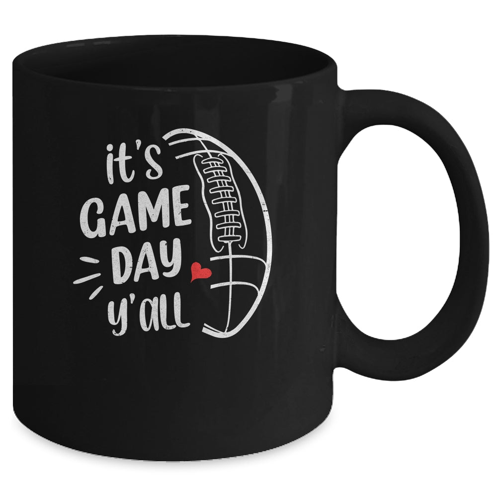 It's Game Day Y'all Funny Football Women Football Mom Mug | siriusteestore