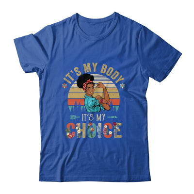 It's My Body Choice Feminist Black Womens Floral Feminist Shirt & Tank Top | siriusteestore