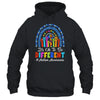 It's Ok To Be Different Autism Awareness Leopard Rainbow Shirt & Hoodie | siriusteestore