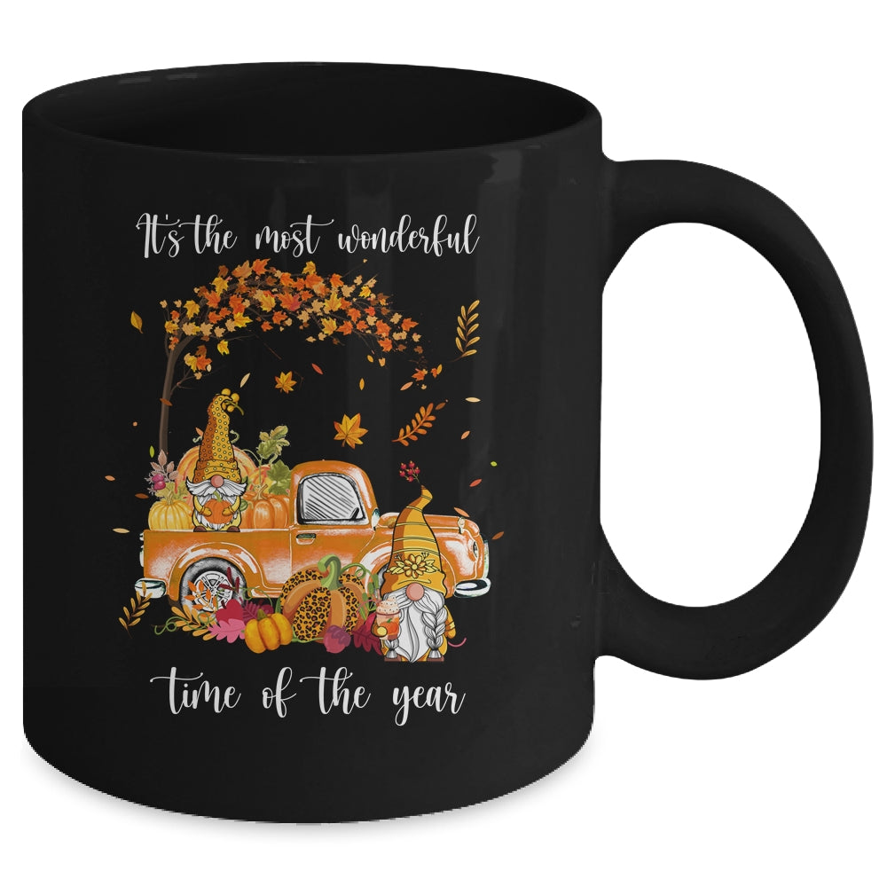 It's The Most Wonderful Time Of The Year Gnomes Autumn Fall Mug | siriusteestore