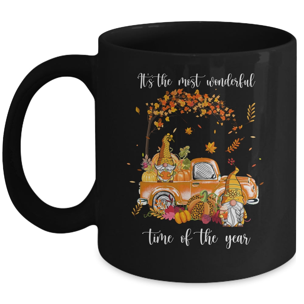 It's The Most Wonderful Time Of The Year Gnomes Autumn Fall Mug | siriusteestore
