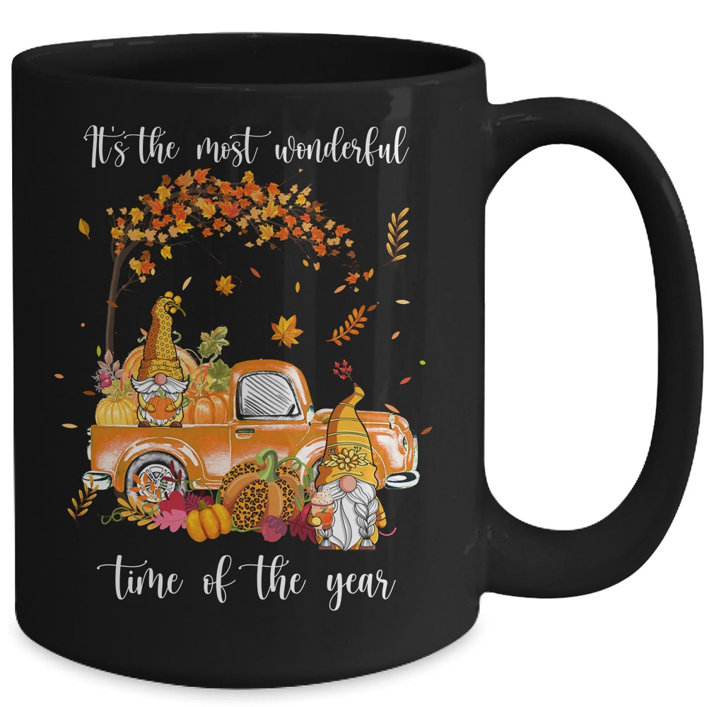 It's The Most Wonderful Time Of The Year Gnomes Autumn Fall Mug | siriusteestore