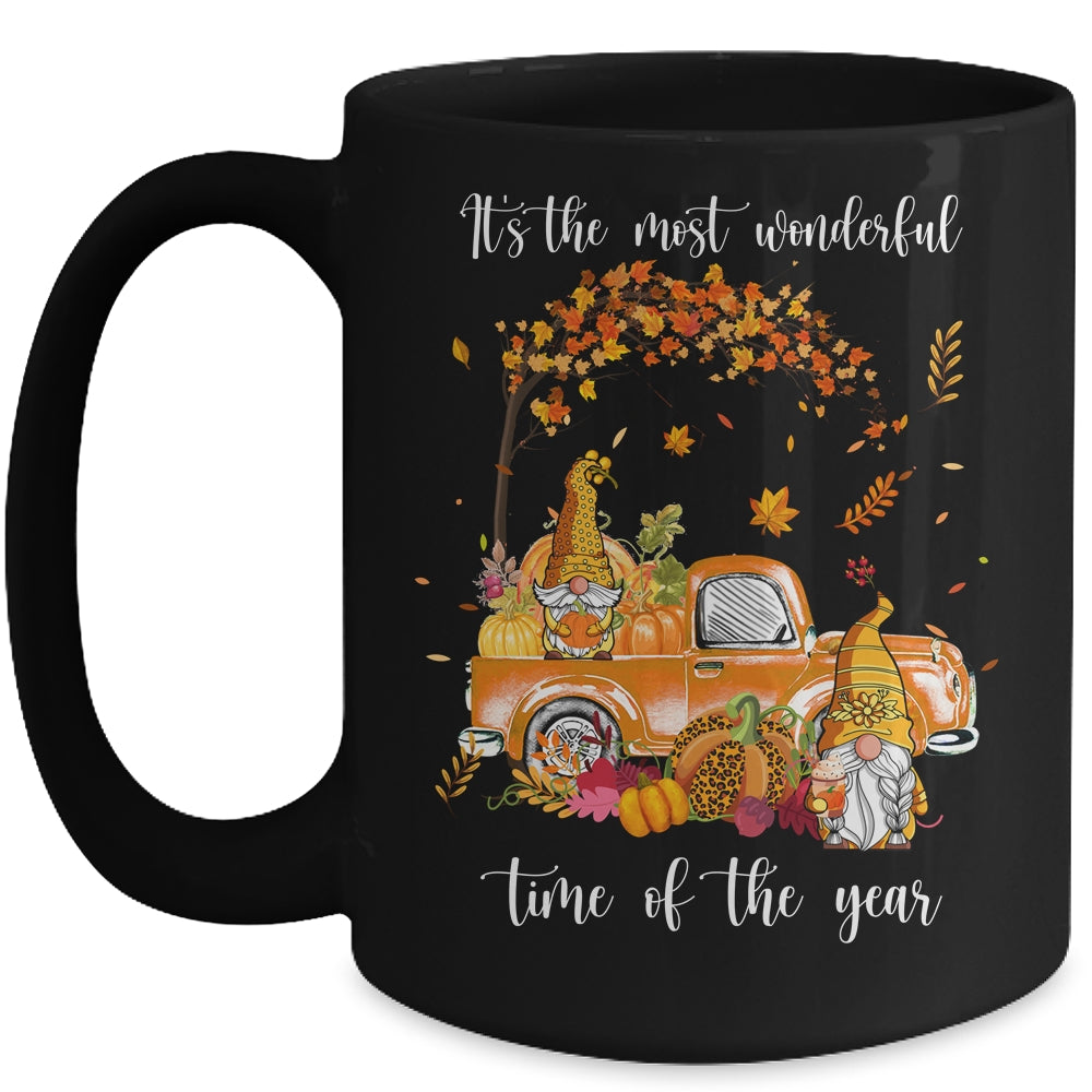 It's The Most Wonderful Time Of The Year Gnomes Autumn Fall Mug | siriusteestore