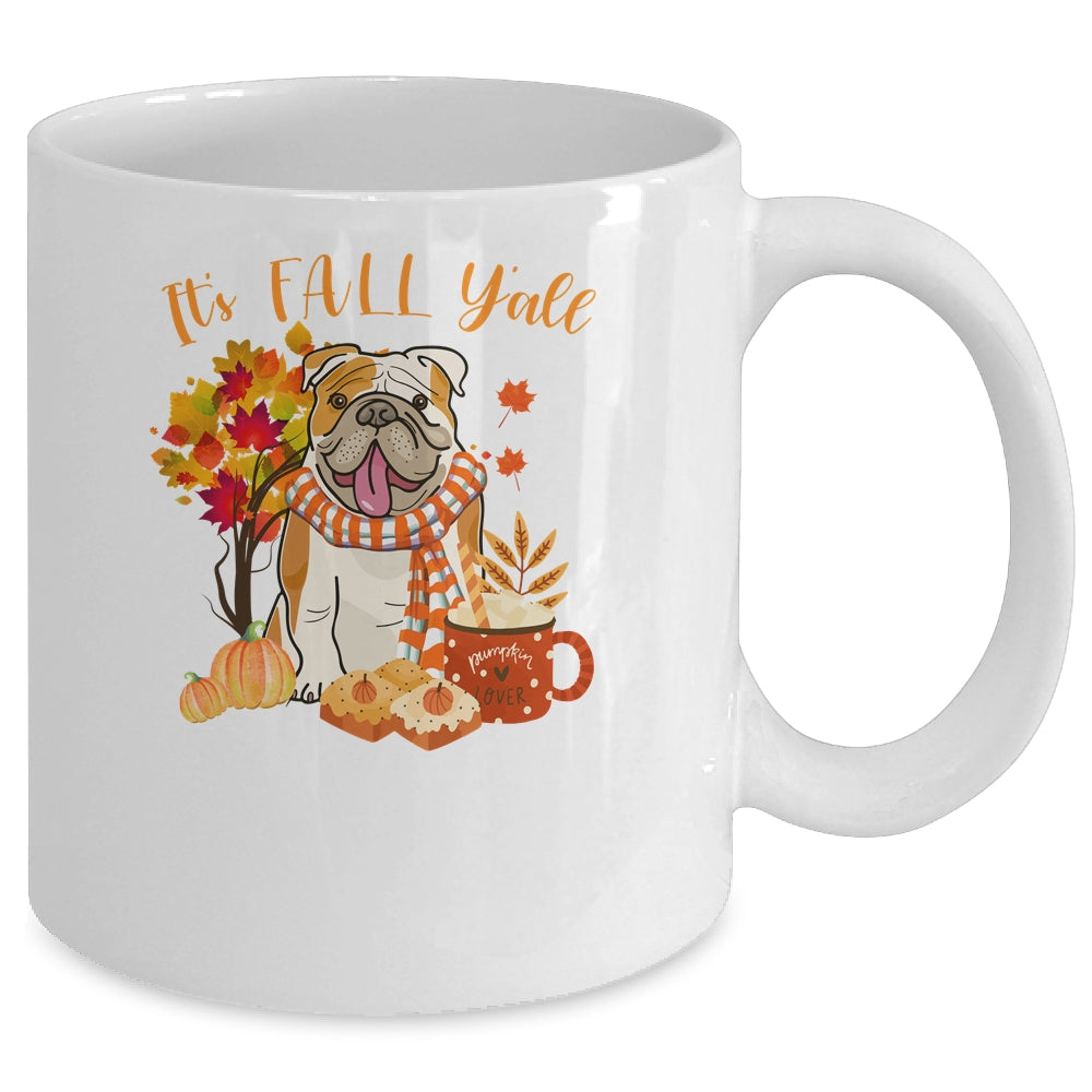 Its Fall Yall Bulldog Dog Halloween Autumn Mug | siriusteestore