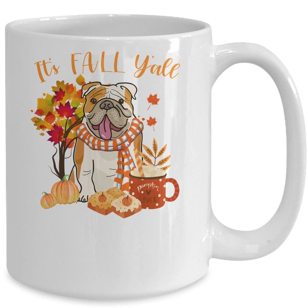 Its Fall Yall Bulldog Dog Halloween Autumn Mug | siriusteestore
