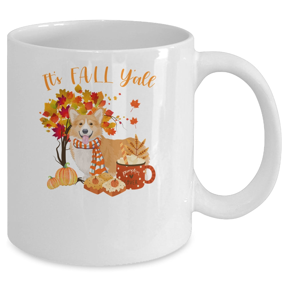 Its Fall Yall Corgi Dog Halloween Autumn Mug | siriusteestore
