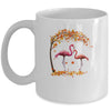 Its Fall Yall Flamingo Thanksgiving Halloween Gift Mug | siriusteestore