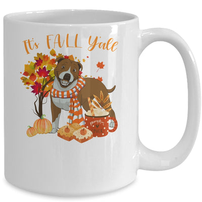 Its Fall Yall Pitbull Dog Halloween Autumn Mug | siriusteestore