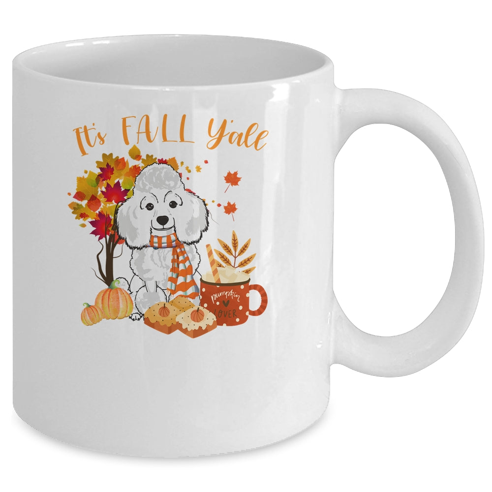 Its Fall Yall Poodle Dog Halloween Autumn Mug | siriusteestore
