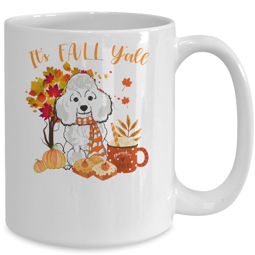 Its Fall Yall Poodle Dog Halloween Autumn Mug | siriusteestore