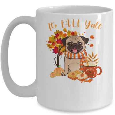 Its Fall Yall Pug Dog Halloween Autumn Mug | siriusteestore