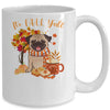 Its Fall Yall Pug Dog Halloween Autumn Mug | siriusteestore