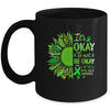 Its Okay to Not Be Okay Mental Health Awarenes Sunflower Mug | siriusteestore