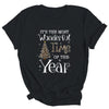 Its The Most Wonderful Time The Year Leopard Plaid Christmas Tree Shirt & Sweatshirt | siriusteestore