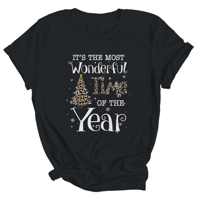 Its The Most Wonderful Time The Year Leopard Plaid Christmas Tree Shirt & Sweatshirt | siriusteestore