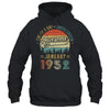 January 1952 Vintage 70 Years Old Retro 70th Birthday Shirt & Hoodie | siriusteestore