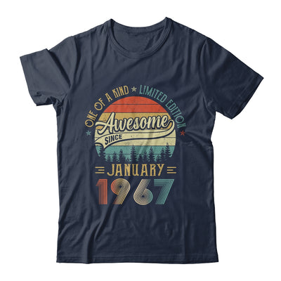 January 1967 Vintage 55 Years Old Retro 55th Birthday Shirt & Hoodie | siriusteestore