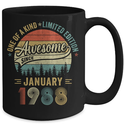 January 1988 Vintage 35 Years Old Retro 35th Birthday Mug | siriusteestore