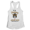 January Birthday Girl Queen Messy Bun Its My Birthday Leopard Shirt & Tank Top | siriusteestore