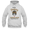 January Birthday Girl Queen Messy Bun Its My Birthday Leopard Shirt & Tank Top | siriusteestore