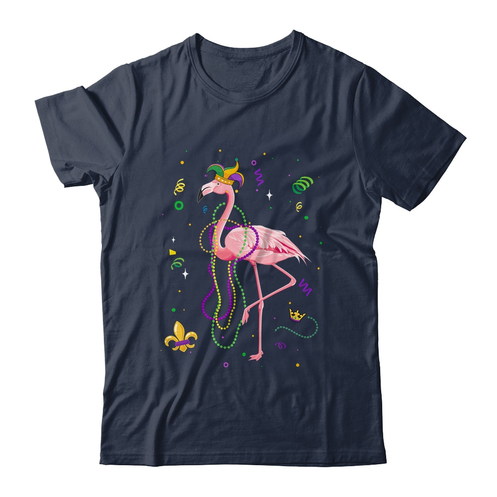 Jester Flamingo Beads Mardi Gras Party Parade Girls Shirt & Tank Top | siriusteestore