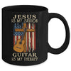 Jesus Is My Savior Guitar Is My Therapy Mug | siriusteestore