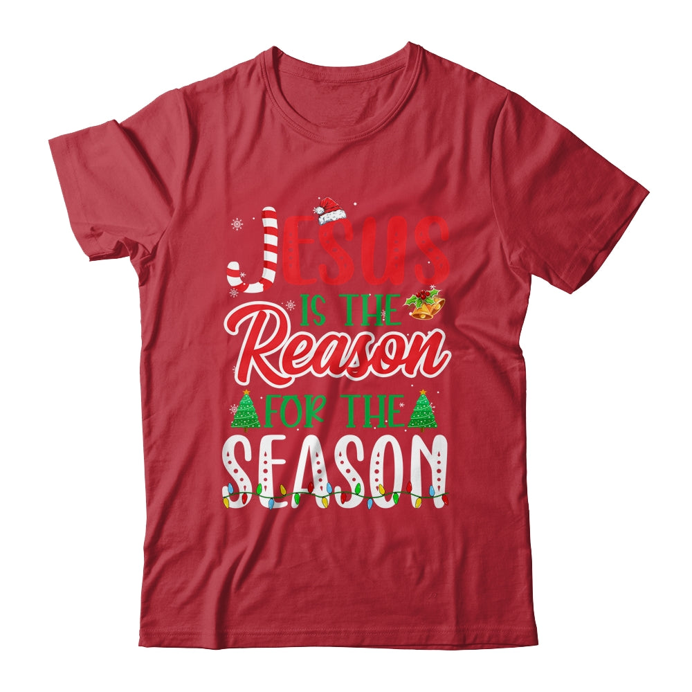 Jesus Is The Reason For The Season Christian Candy Xmas Shirt & Sweatshirt | siriusteestore