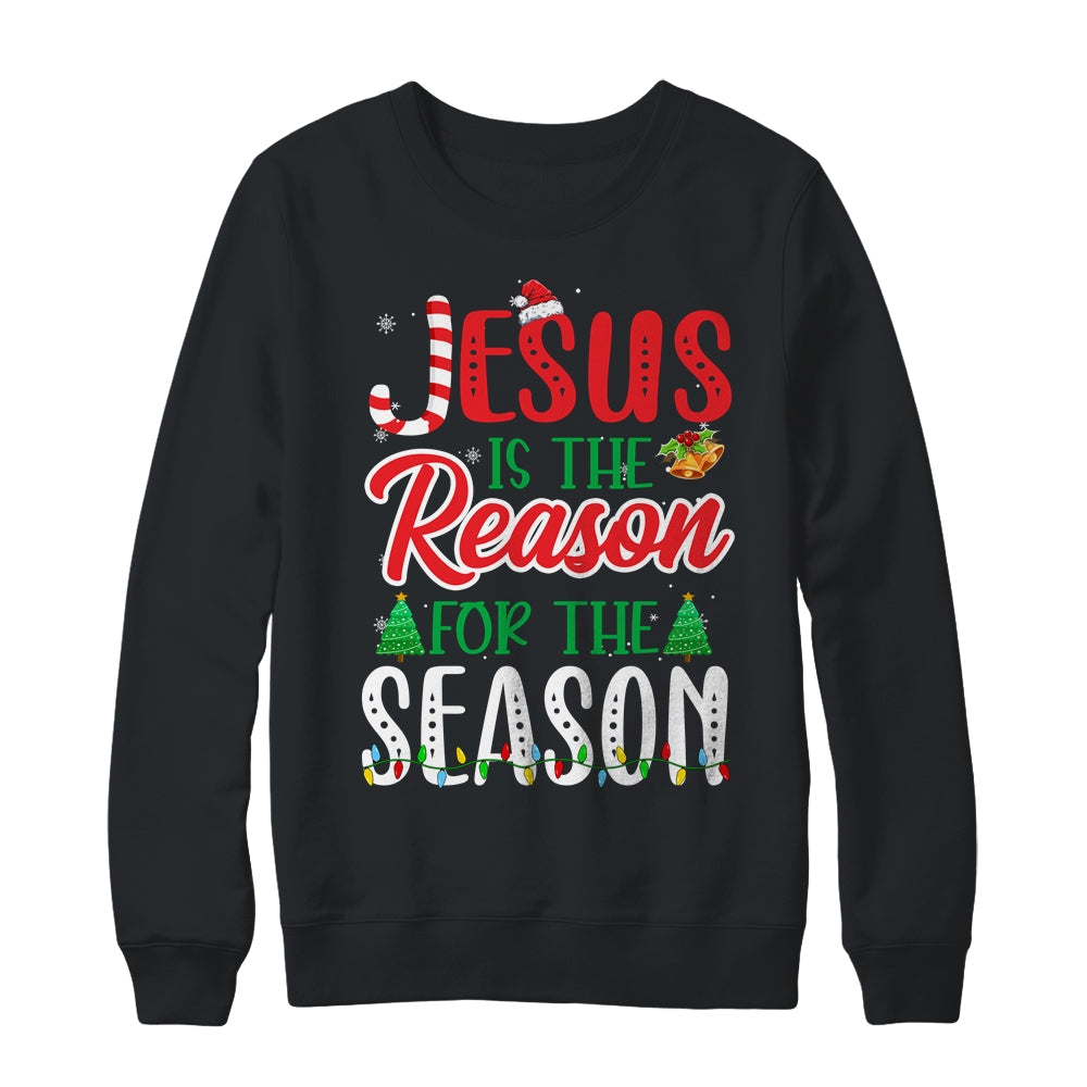 Jesus Is The Reason For The Season Christian Candy Xmas Shirt & Sweatshirt | siriusteestore
