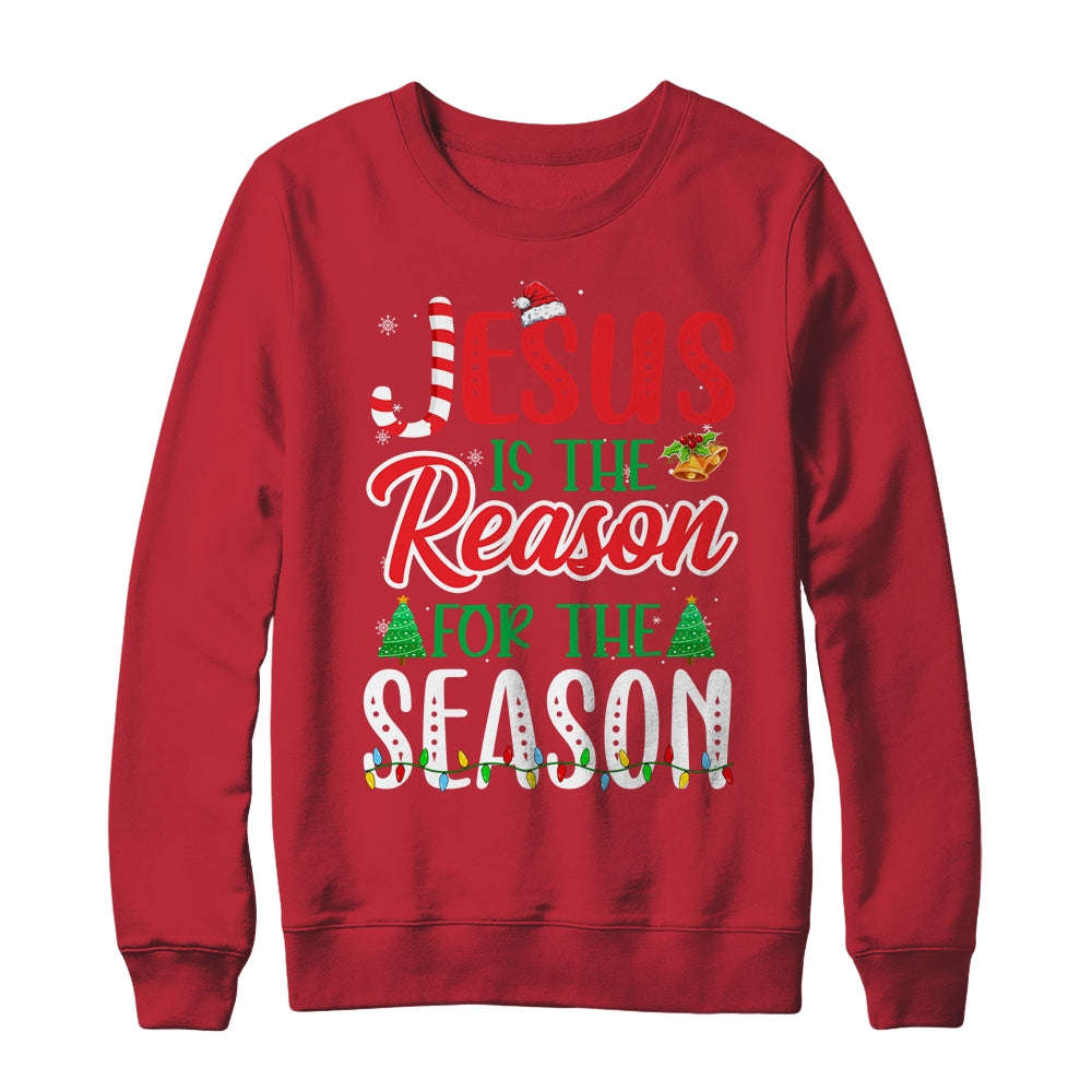 Jesus Is The Reason For The Season Christian Candy Xmas Shirt & Sweatshirt | siriusteestore