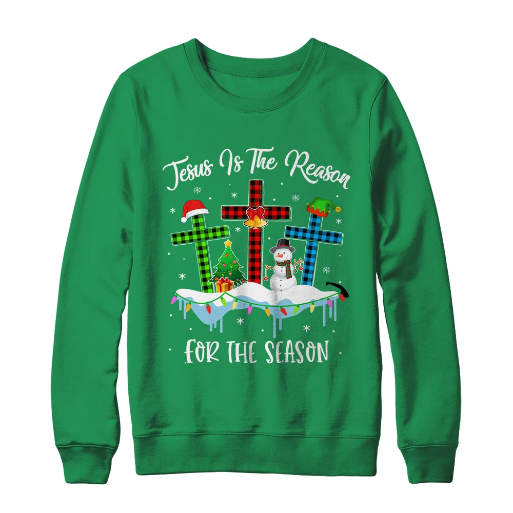 Jesus Is The Reason For The Season Christian Christmas Xmas Shirt & Sweatshirt | siriusteestore