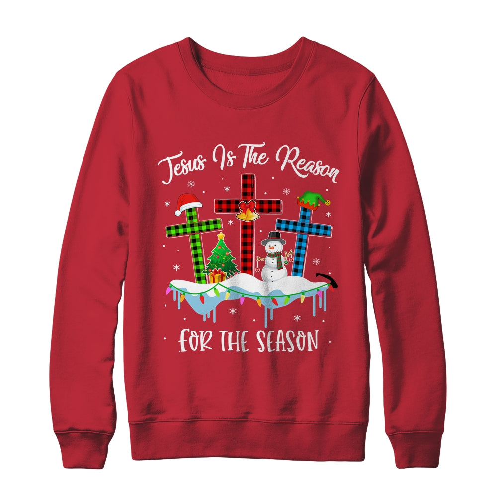 Jesus Is The Reason For The Season Christian Christmas Xmas Shirt & Sweatshirt | siriusteestore