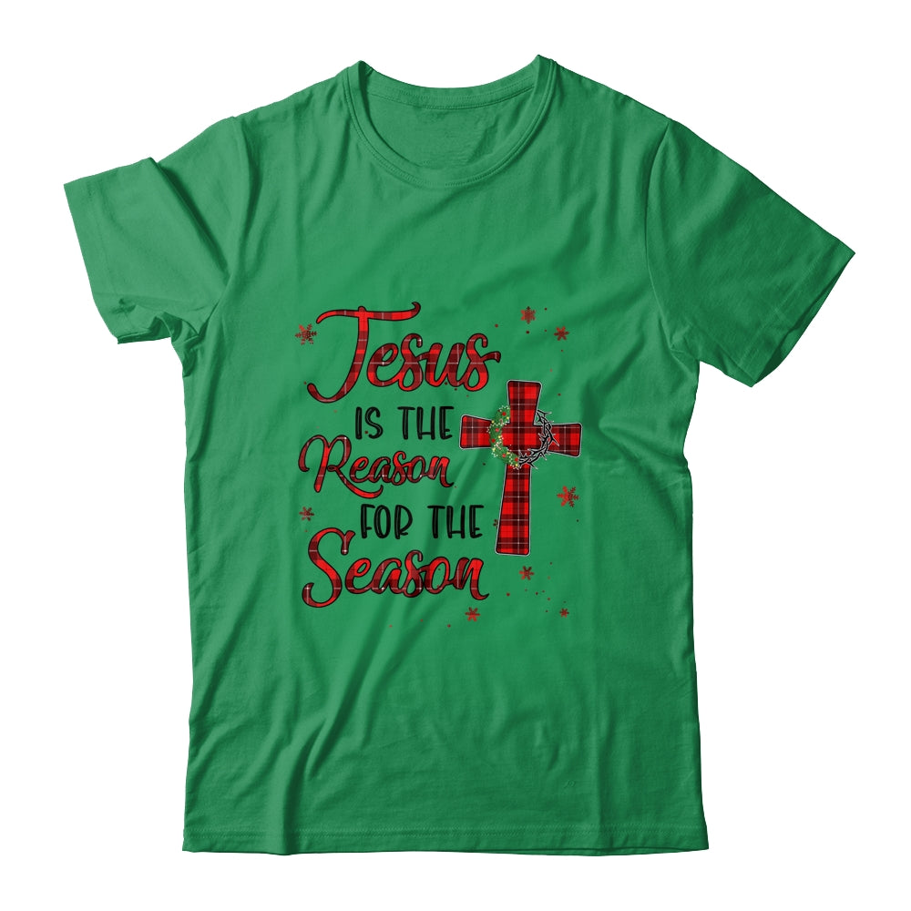 Jesus Is The Reason For The Season Plaid Christian Christmas Shirt & Sweatshirt | siriusteestore