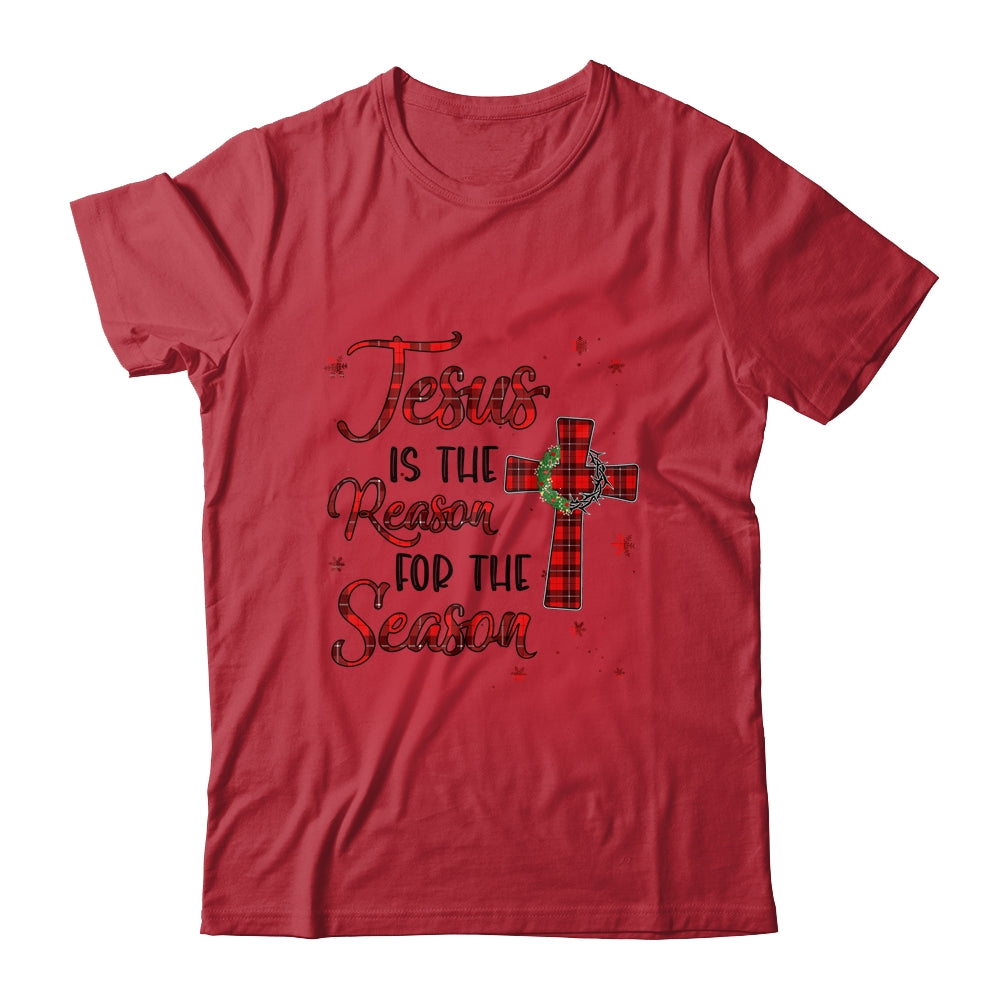 Jesus Is The Reason For The Season Plaid Christian Christmas Shirt & Sweatshirt | siriusteestore