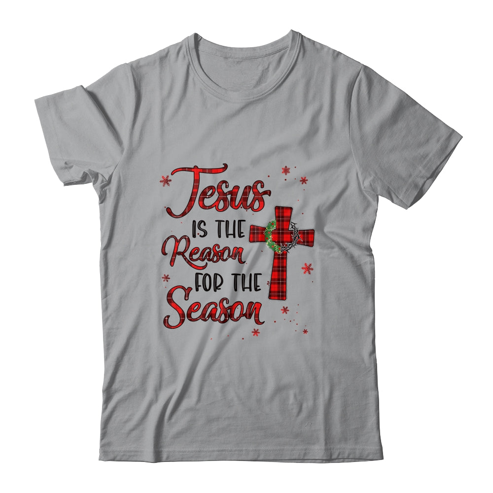 Jesus Is The Reason For The Season Plaid Christian Christmas Shirt & Sweatshirt | siriusteestore