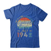 July 1942 Vintage 80 Years Old Retro 80th Birthday Shirt & Hoodie | siriusteestore