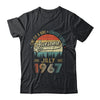 July 1967 Vintage 55 Years Old Retro 55th Birthday Shirt & Hoodie | siriusteestore