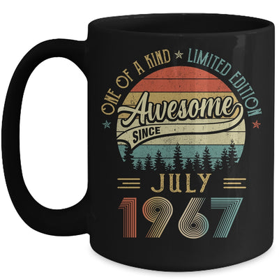July 1967 Vintage 55 Years Old Retro 55th Birthday Mug | siriusteestore