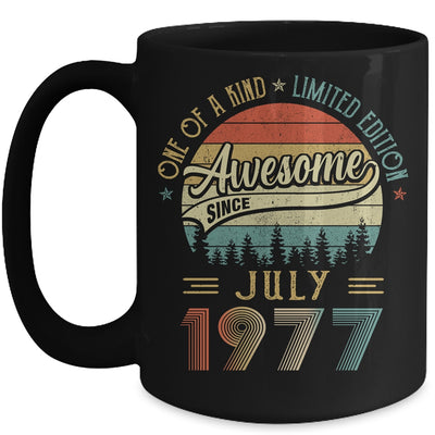 July 1977 Vintage 45 Years Old Retro 45th Birthday Mug | siriusteestore